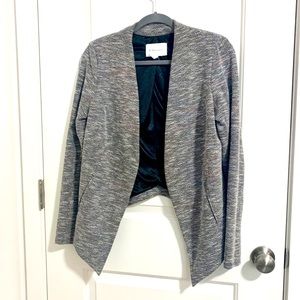 BCBG Knit Tweed Open Blazer